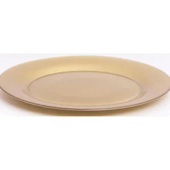 Gifi Assiette plate verre Zana dorée