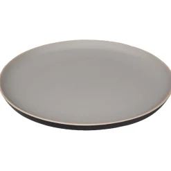 Gifi Assiette plate Zenco bicolore gris et taupe