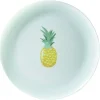 Gifi Assiette ronde en plastique décor ananas
