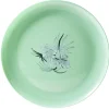 Gifi Assiette ronde en plastique décor feuillage