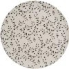Gifi Assiette ronde fibre de bambou motif tiges et feuilles