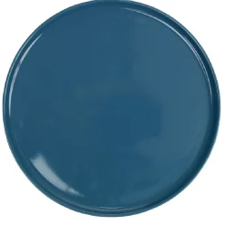 Gifi Assiette ronde plate Nordic porcelaine bleu