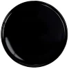 Gifi Assiette ronde plate Nordic porcelaine noir
