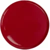 Gifi Assiette ronde plate Nordic porcelaine rouge