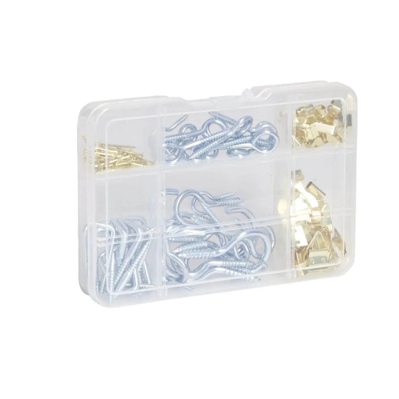 Gifi Rangement|Assortiment de 140 crochets en métal