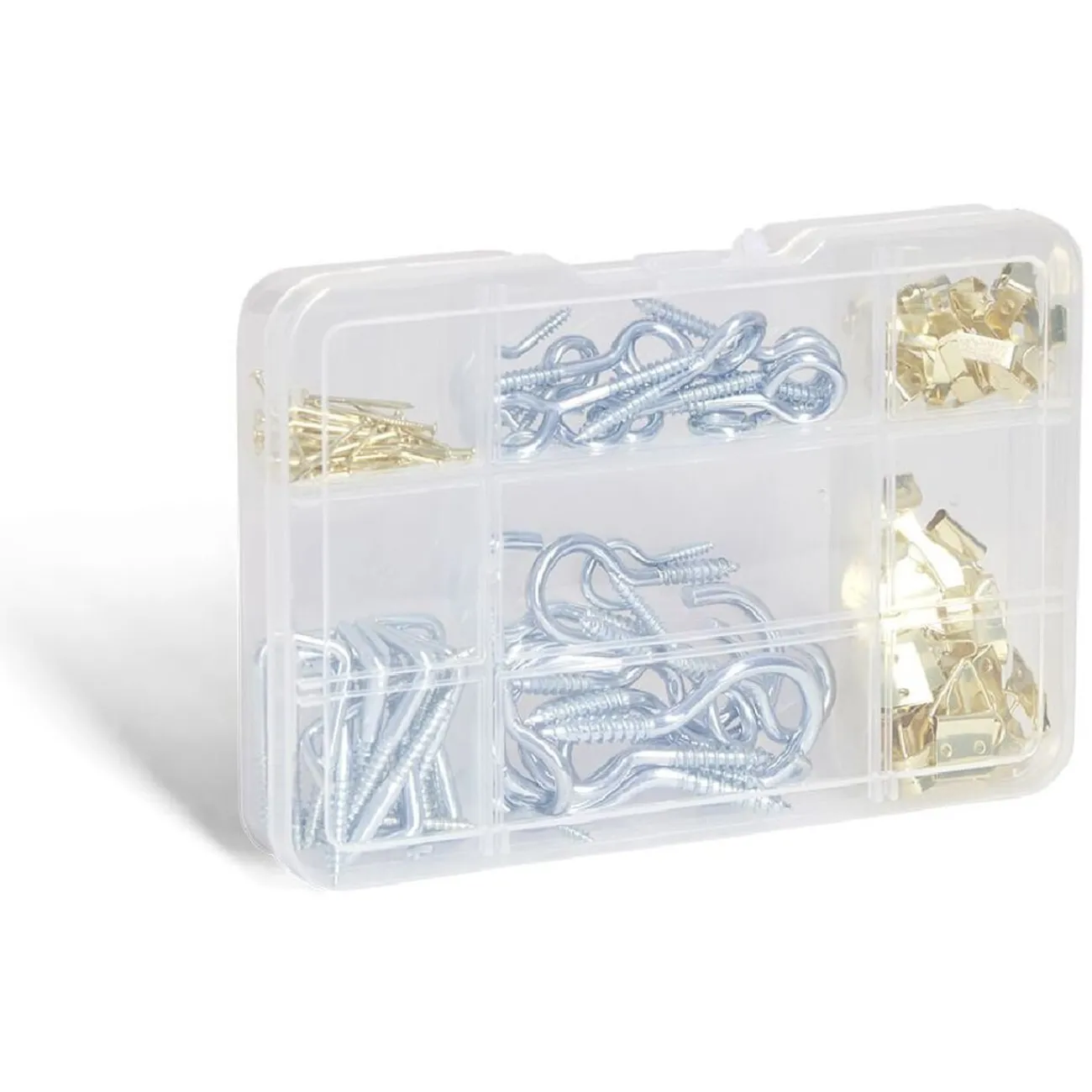 Gifi Rangement|Assortiment de 140 crochets en métal