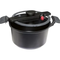 Gifi Autocuiseur basse pression Russell Hobbs noir et rouge 5L