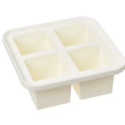 Gifi Bac à glaçon XXL en silicone 4 compartiments blanc/bleu