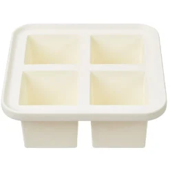 Gifi Bac à glaçon XXL en silicone 4 compartiments blanc/bleu