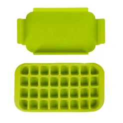 Gifi Bac à glaçons avec support 32 compartiments vert