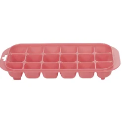 Gifi Bac à glaçons en plastique rose 18 compartiments x2