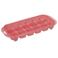 Gifi Bac à glaçons en plastique rose 18 compartiments x2