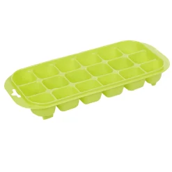 Gifi Bac à glaçons en plastique vert 18 compartiments x2