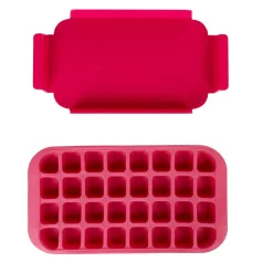 Gifi Bac à glaçons rose 32 compartiments