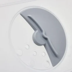 Gifi Rangement|Bac avec couvercle rabattable 12L plastique transparent gris