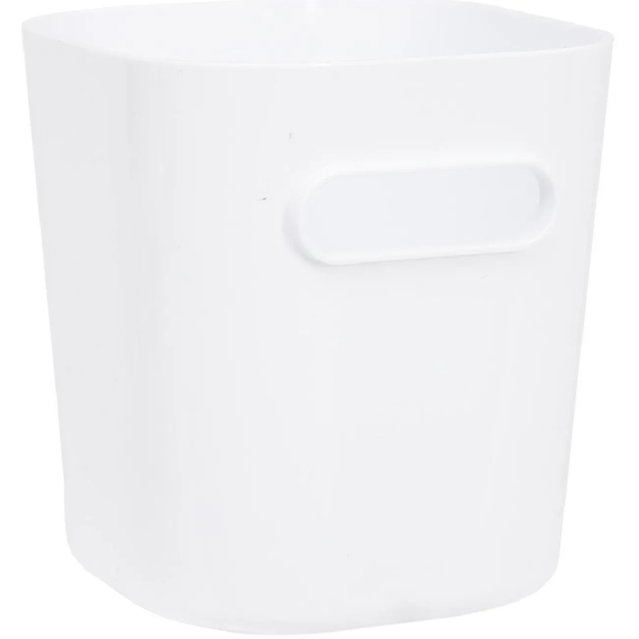 Gifi Aménagement Salle De Bain^Bac de rangement avec poignée blanc