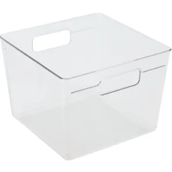 Gifi Bac de rangement carré transparent pour frigo 5,5L