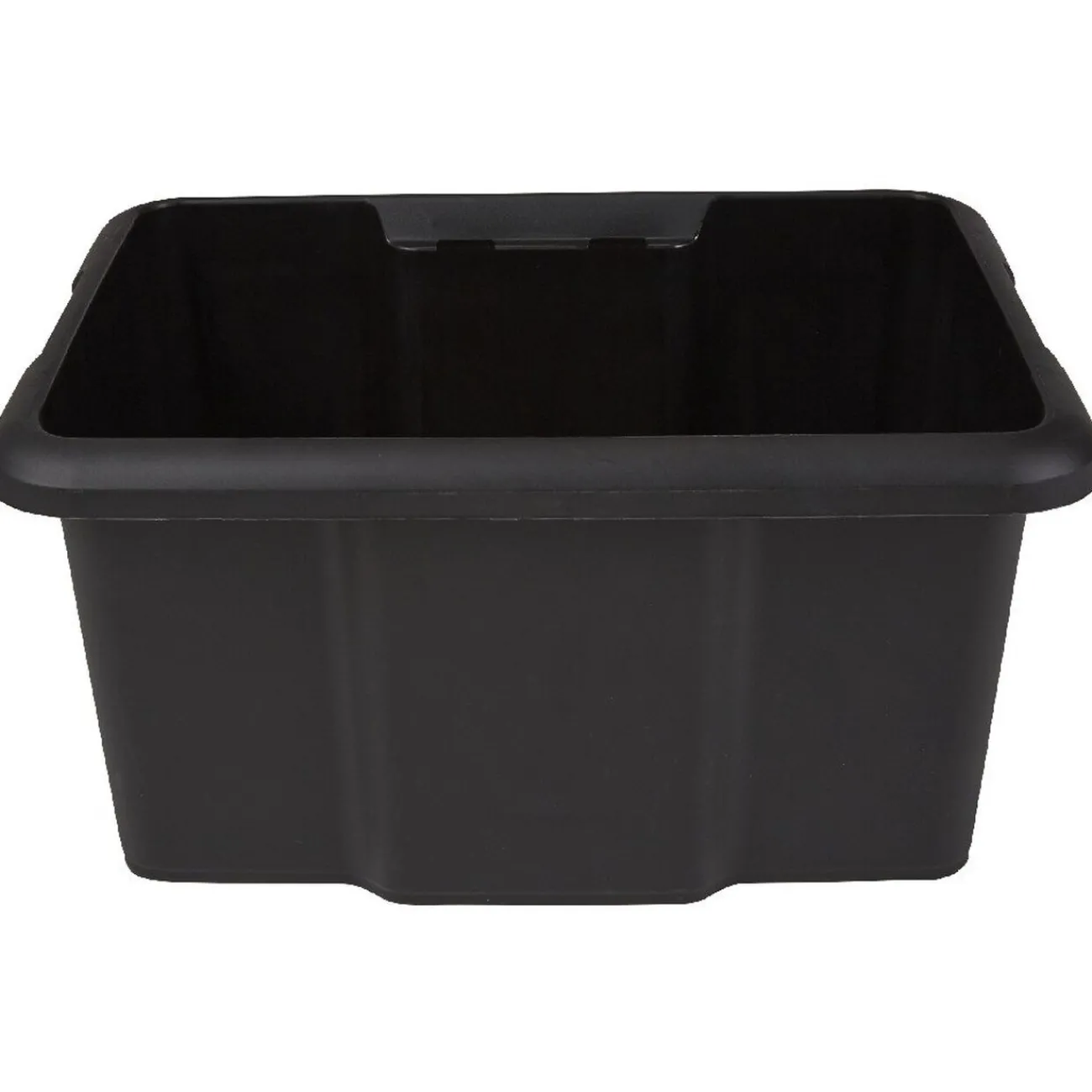 Gifi Rangement|Bac de rangement en plastique 15L uni noir x5
