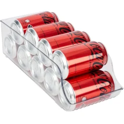 Gifi Bac de rangement frigo distributeur canettes 34x13xH10cm