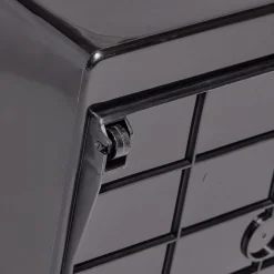 Gifi Rangement|Bac de rangement plastique avec poignées et roues 36x18xH28cm