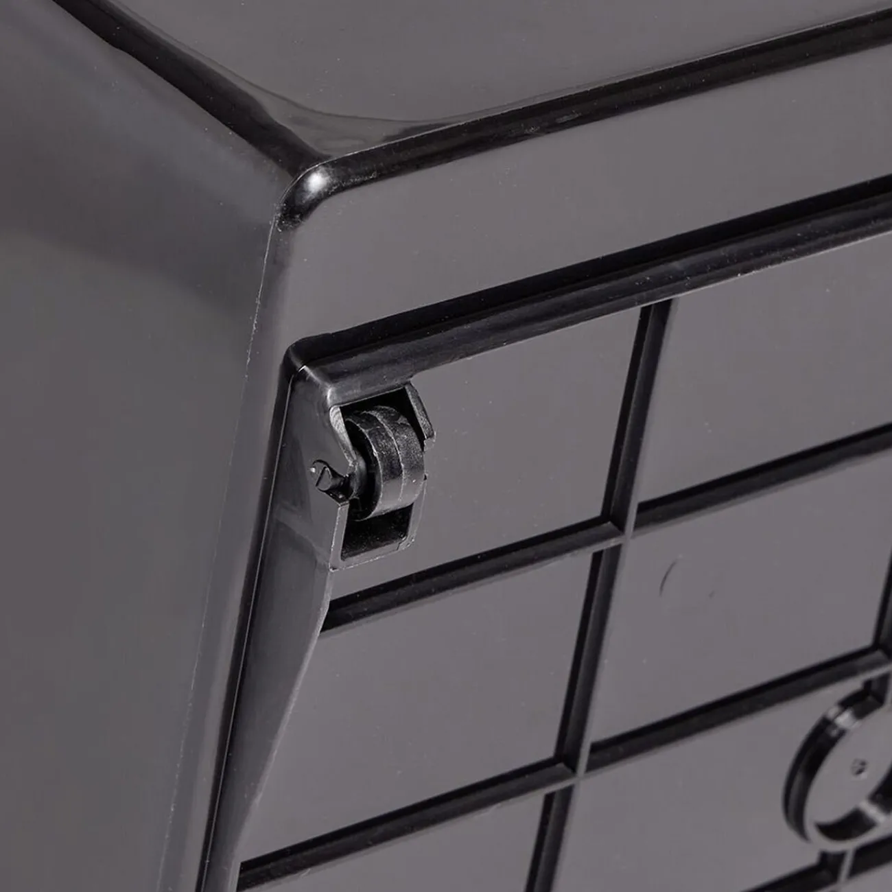 Gifi Rangement|Bac de rangement plastique avec poignées et roues 36x18xH28cm