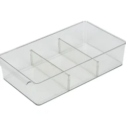 Gifi Bac de rangement transparent pour frigo L.36,5x20,5xH8,1cm