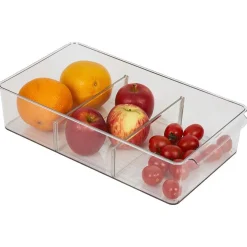 Gifi Bac de rangement transparent pour frigo L.36,5x20,5xH8,1cm