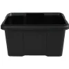 Gifi Rangement|Bac en plastique noir 15 L