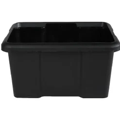 Gifi Rangement|Bac en plastique noir 15 L