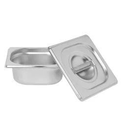 Gifi Bac inox avec couvercle préparation conservation L.7,5 cm