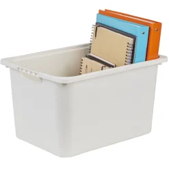 Gifi Rangement|Bac plastique blanc