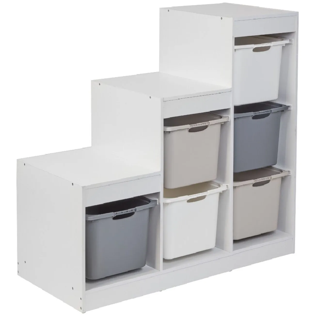 Gifi Rangement|Bac plastique gris