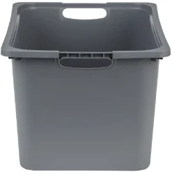 Gifi Rangement|Bac plastique gris