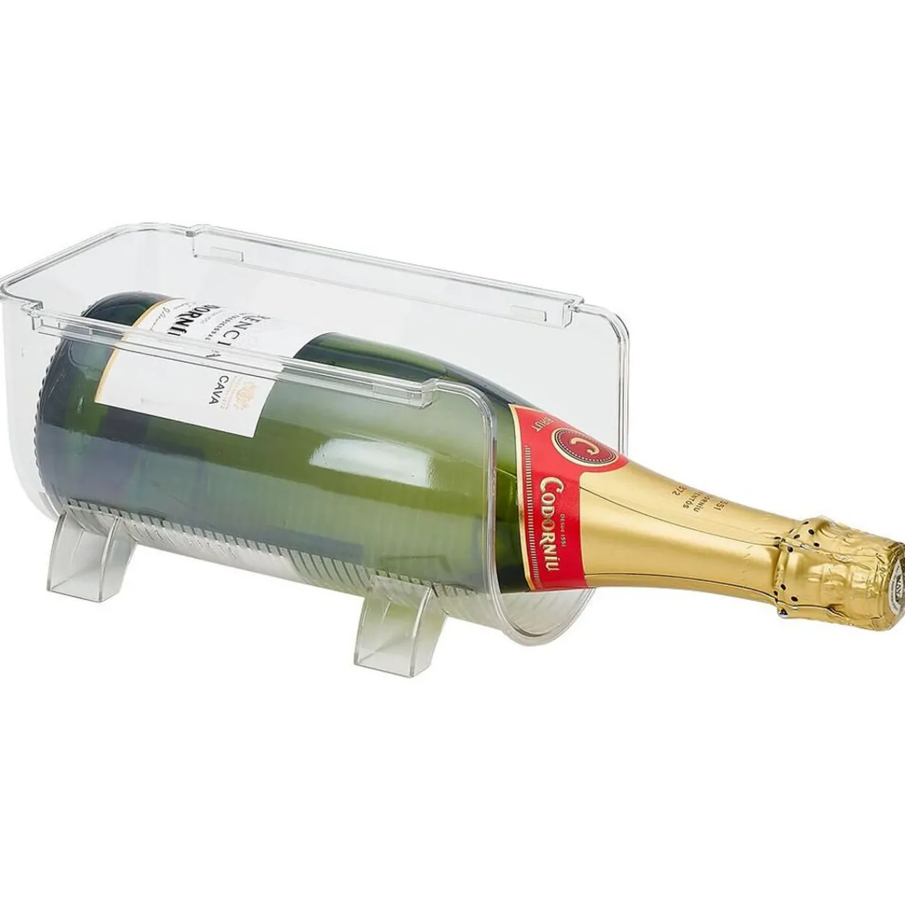 Gifi Bac porte-bouteille transparent pour frigo