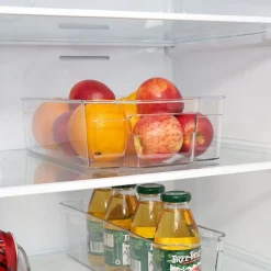 Gifi Bac rangement frigo 5,8L plastique transparent 32,5x21,5xH9cm