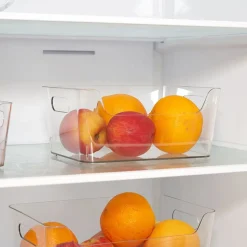 Gifi Bac rangement frigo 3,5L plastique transparent 22,4x17,3xH10cm