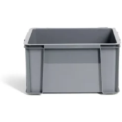 Gifi Rangement|Bac renforcé rangement plastique gris 17L