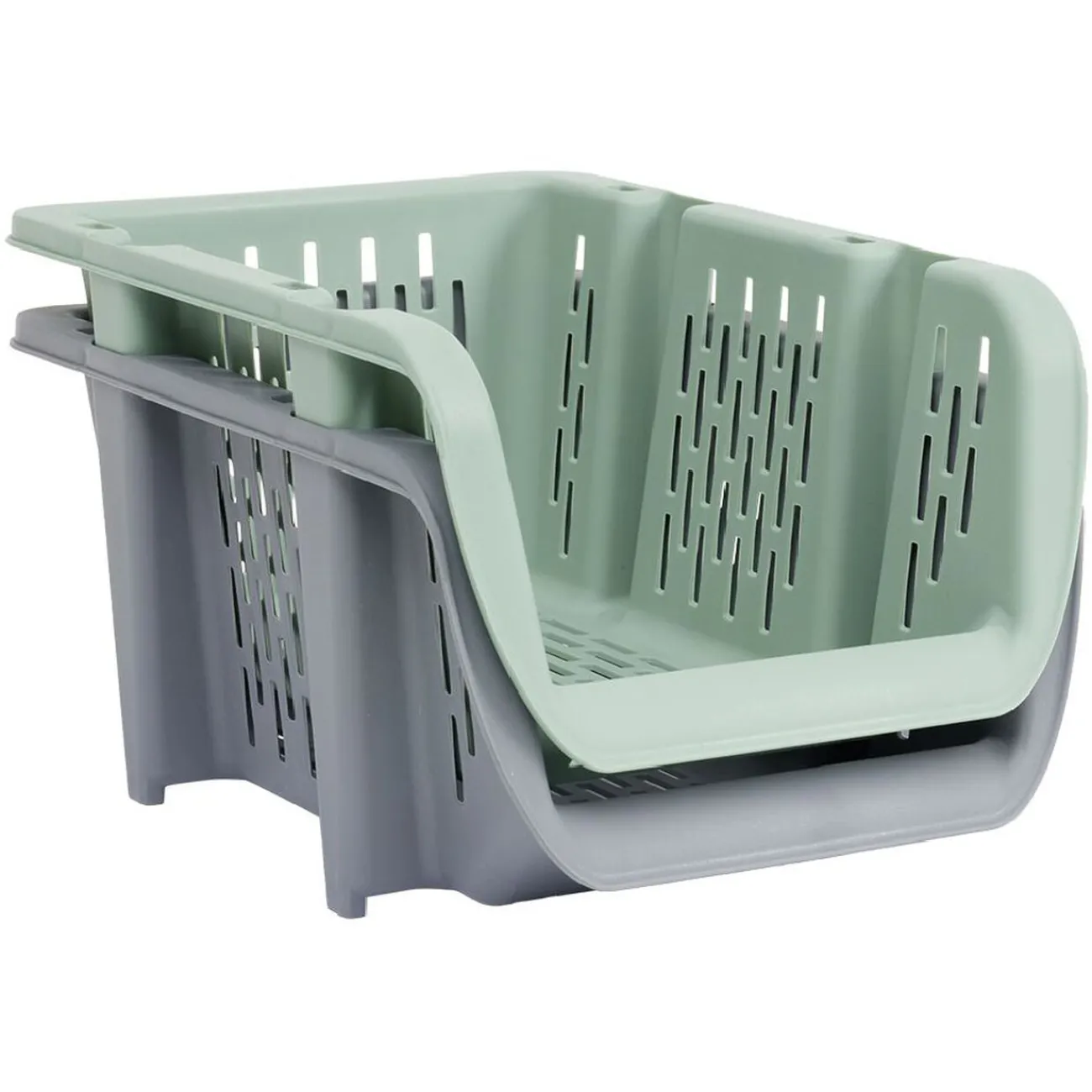 Gifi Rangement|Bac superposable étroit en plastique 31x20,5xH13,5cm