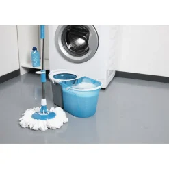 Gifi Entretien Du Linge|Balai magique seau essoreur bleu gris