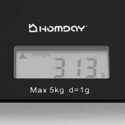 Gifi Balance de cuisine électronique et tactile noire Homday