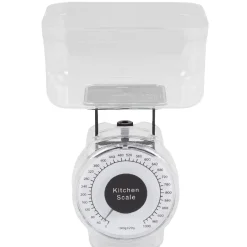 Gifi Balance de cuisine mécanique 1 kg noir transparent