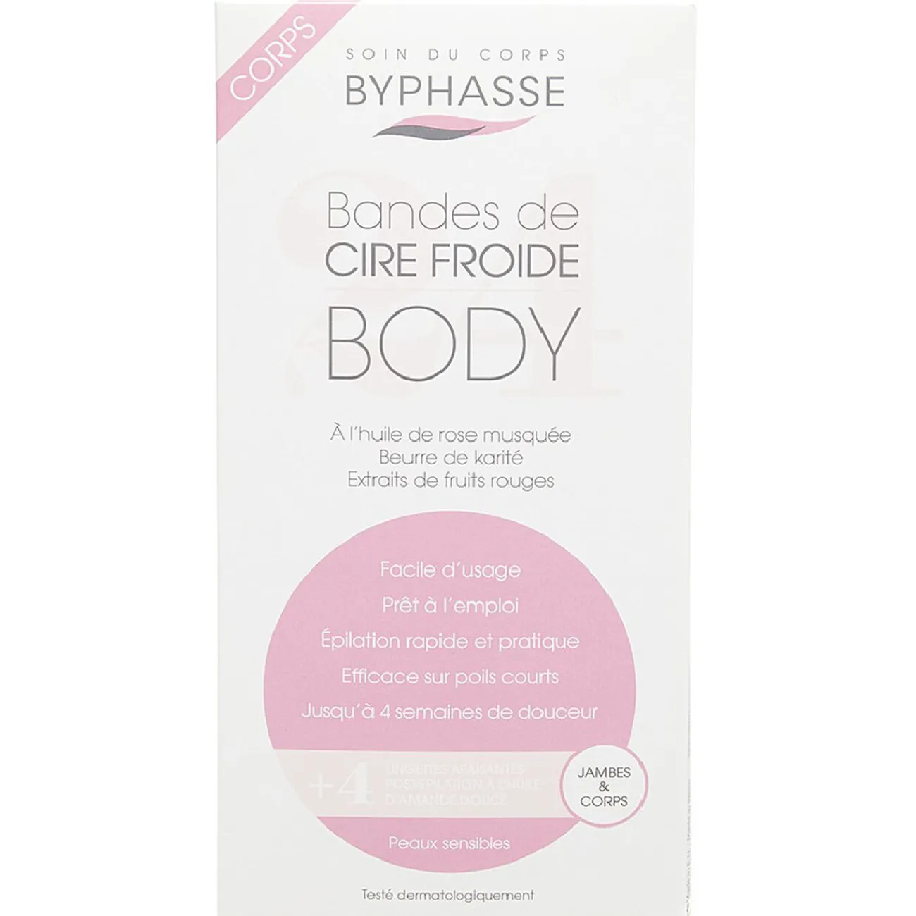 Gifi Beauté^Bande de cire froide x24 jambes et corps peaux sensibles