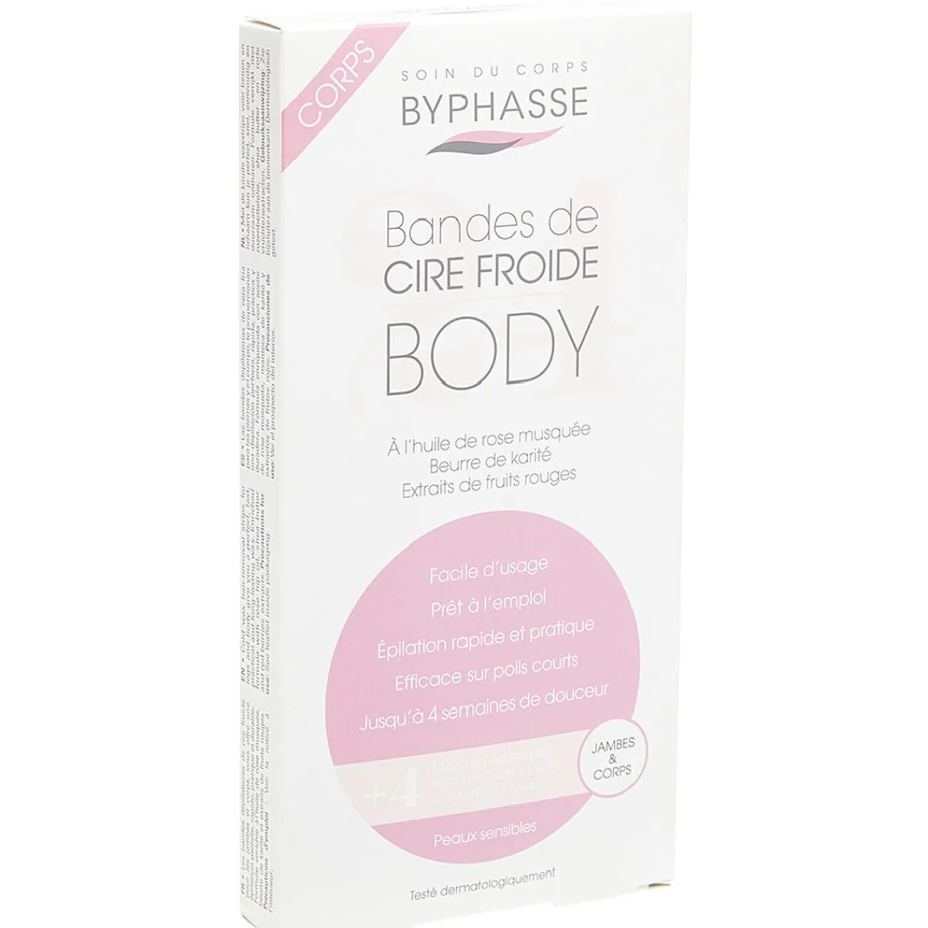 Gifi Beauté^Bande de cire froide x24 jambes et corps peaux sensibles