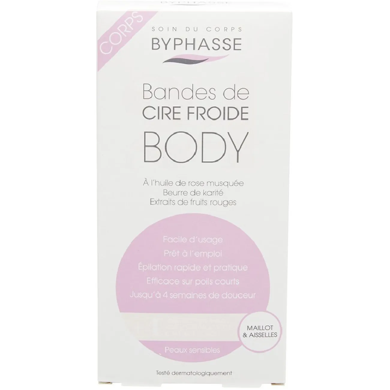 Gifi Beauté^Bande de cire froide x24 maillot et aisselles peaux sensibles