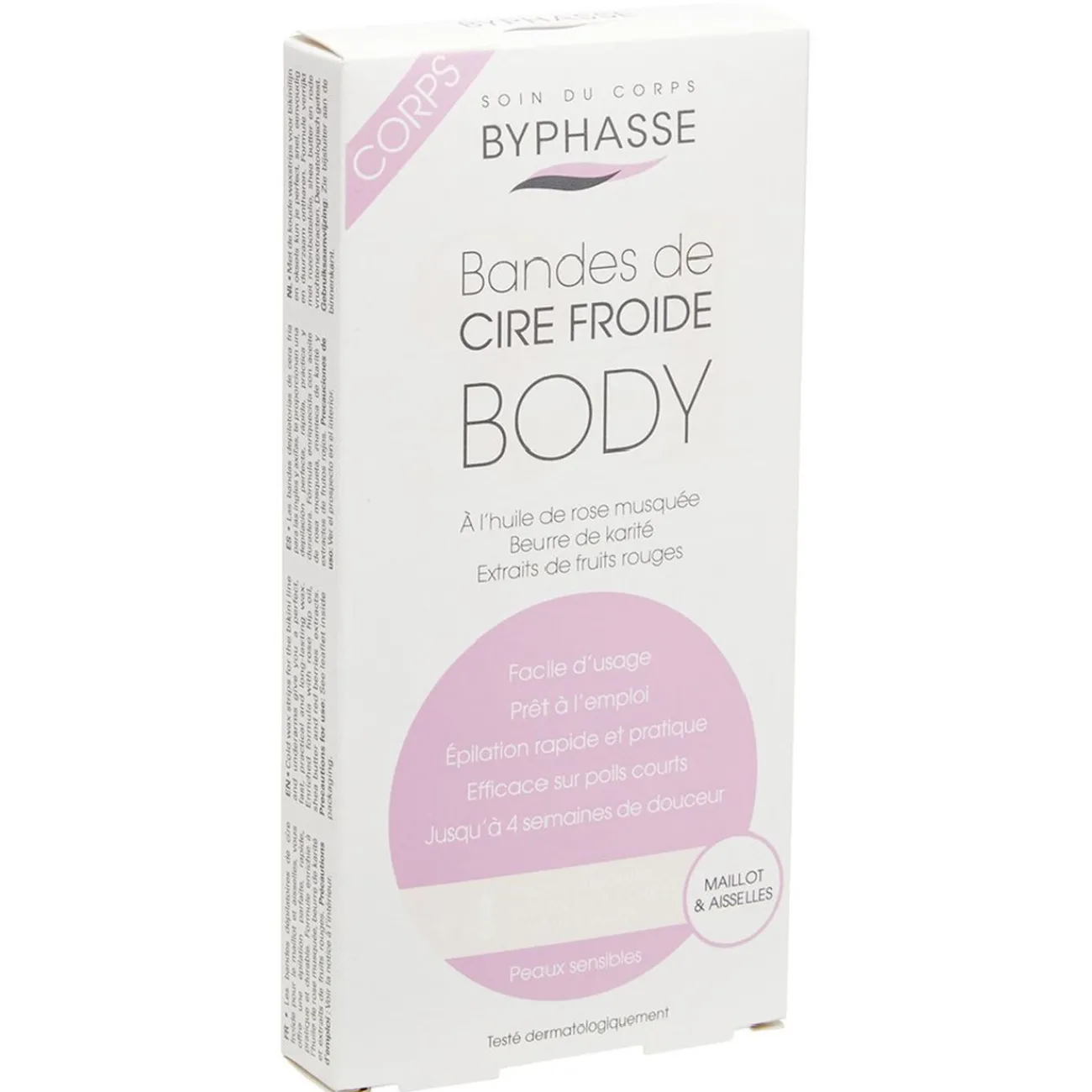 Gifi Beauté^Bande de cire froide x24 maillot et aisselles peaux sensibles