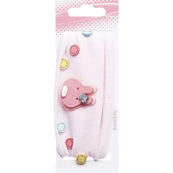 Gifi Beauté^Bandeau ecusson lapin rose polyester