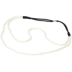 Gifi Beauté^Bandeau élastique perles imitation blanc