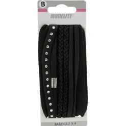 Gifi Beauté^Bandeau maille x1 + Bandeau élastique x3