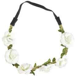 Gifi Beauté^Bandeau pour cheveux couronne de fleurs blanches