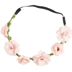 Gifi Beauté^Bandeau pour cheveux couronne de fleurs roses